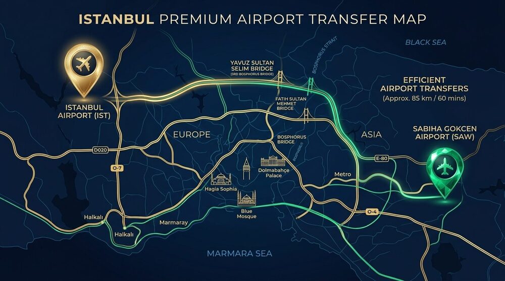 Istanbul Airports Transit Map & Comparison: IST vs SAW