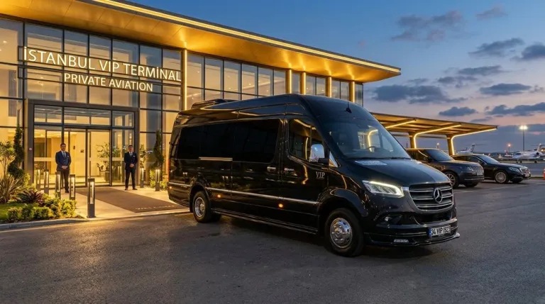 Mercedes Sprinter VIP Minibus at Istanbul Airport